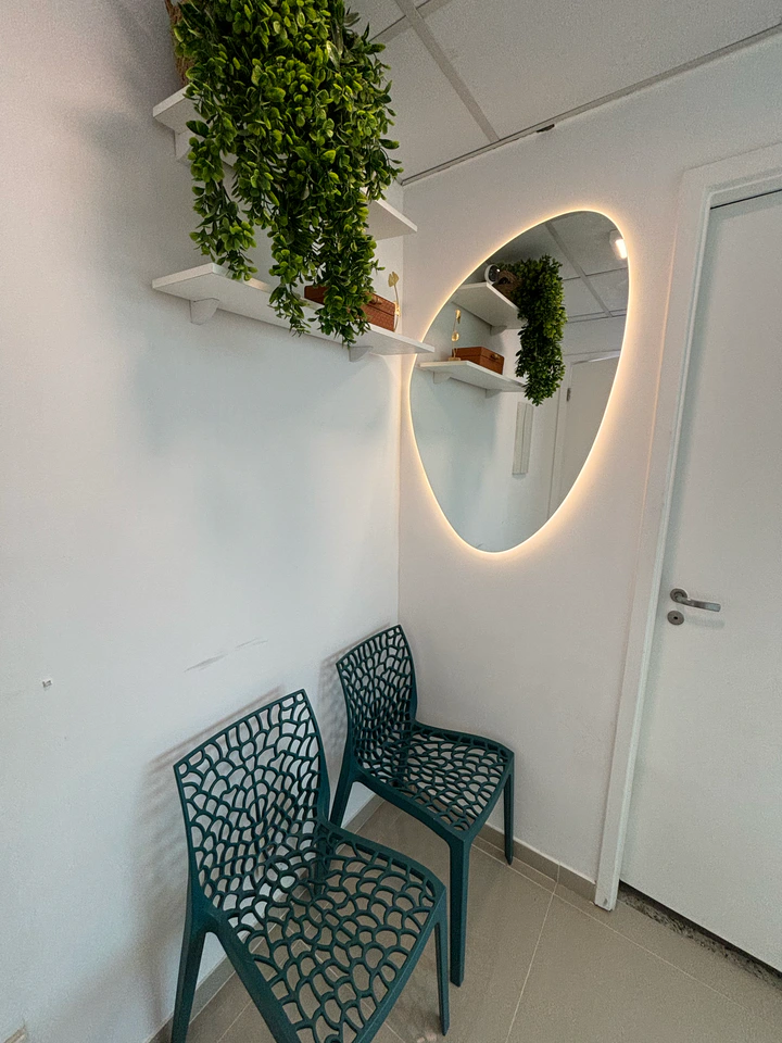 Ambiente de espera da LK Odontologia